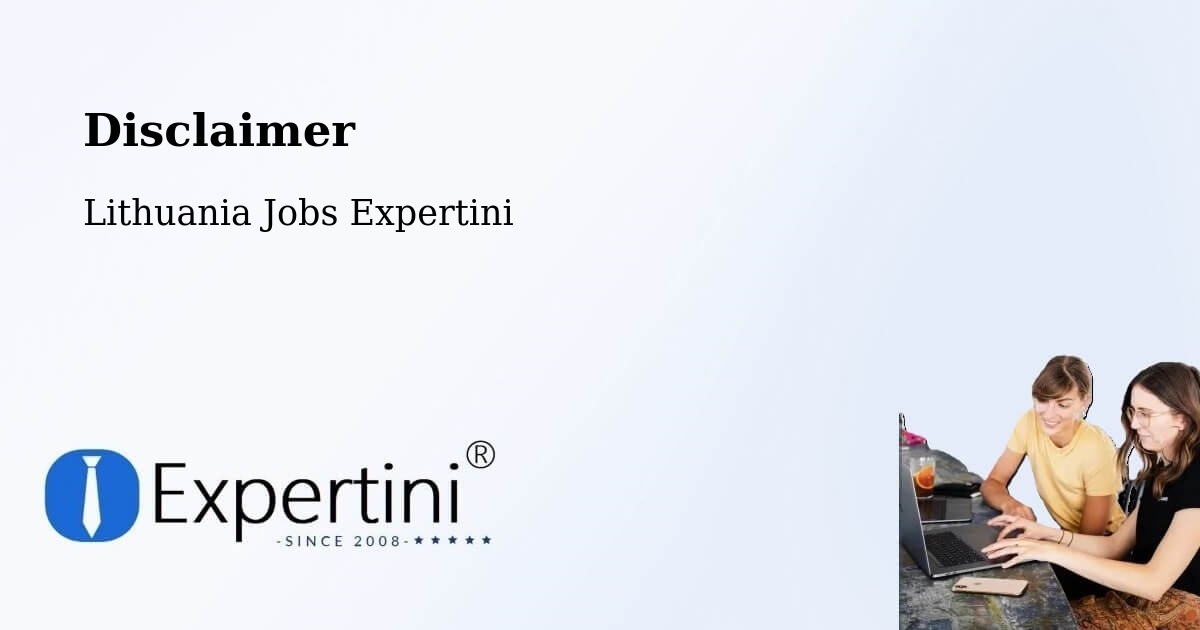 Disclaimer – Neringa - Lithuania Jobs Expertini