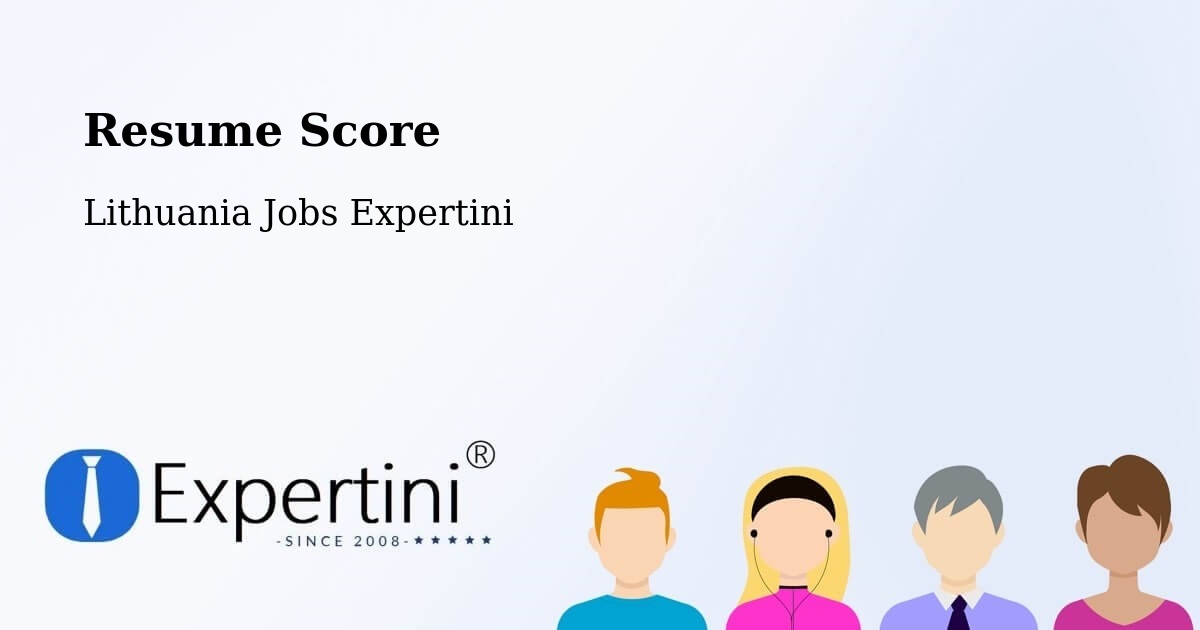Resume Score & Job Description Match Tool – Neringa - Lithuania Jobs Expertini